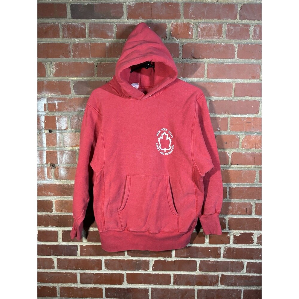 Vintage 70s Champion Reverse Weave Hoodie New York State Parks And Rec Sz Medium